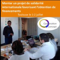 Formation : Monter un projet de solidarité internationale favorisant l’obtention de financements. Du 1er au 2 juillet 2017 à Toulouse. Haute-Garonne.  09H00